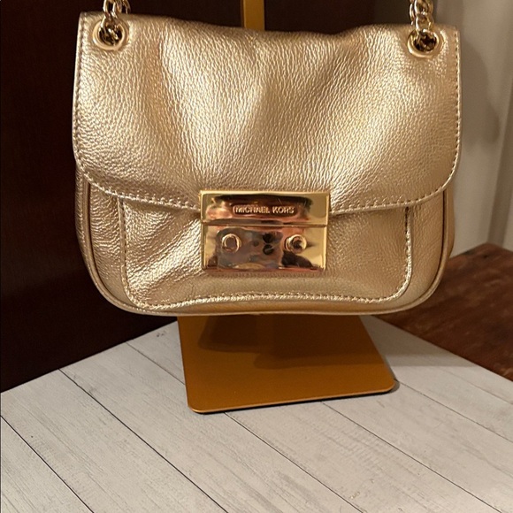 Michael Kors Handbags - Michael Kors Metallic Gold Mini Bag